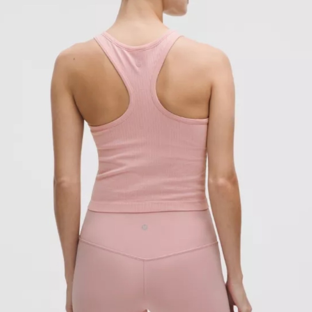 Lululemon - Ebb to Street | Pink Haze Ribbed Fitted Tank Top